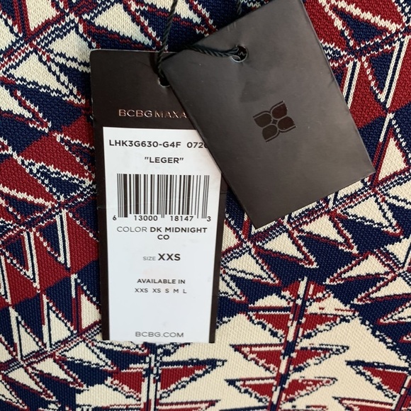 BCBGMAXAZRIA Stretch Leger Pencil Bodycon Knee Length High Waisted Skirt sz XXS - Picture 4 of 7